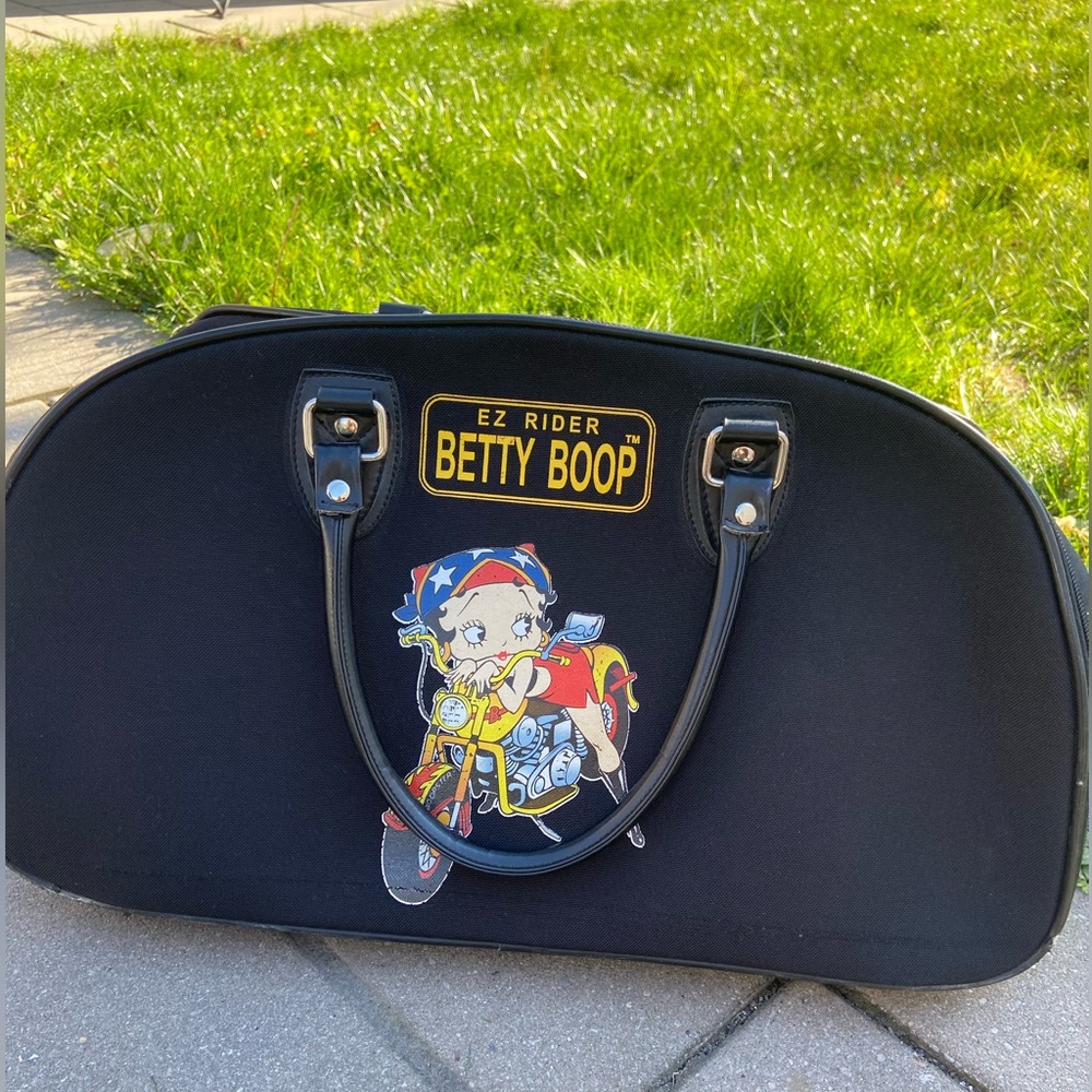 Betty Boop Black Duffel Bag